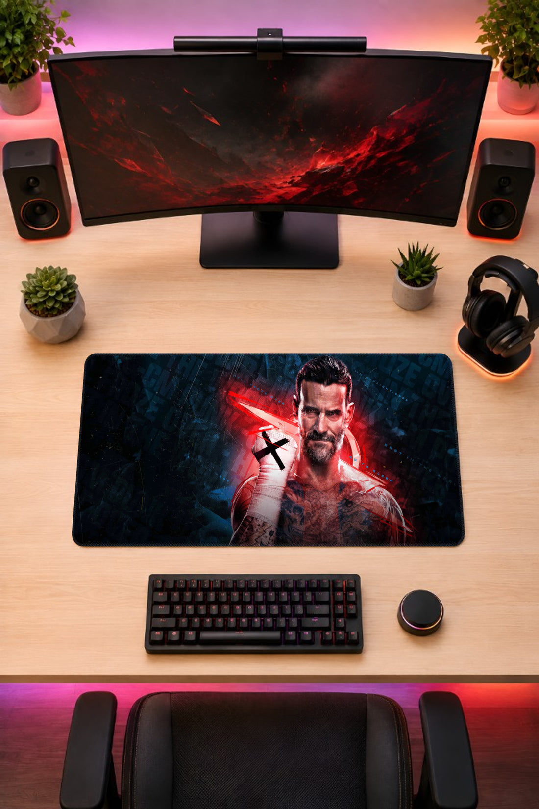 Smack Down CM Punk - mousepad
