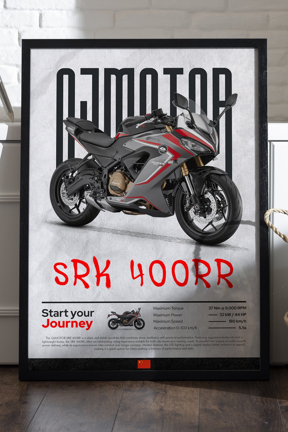 QJ Motor SRK 400RR Gri