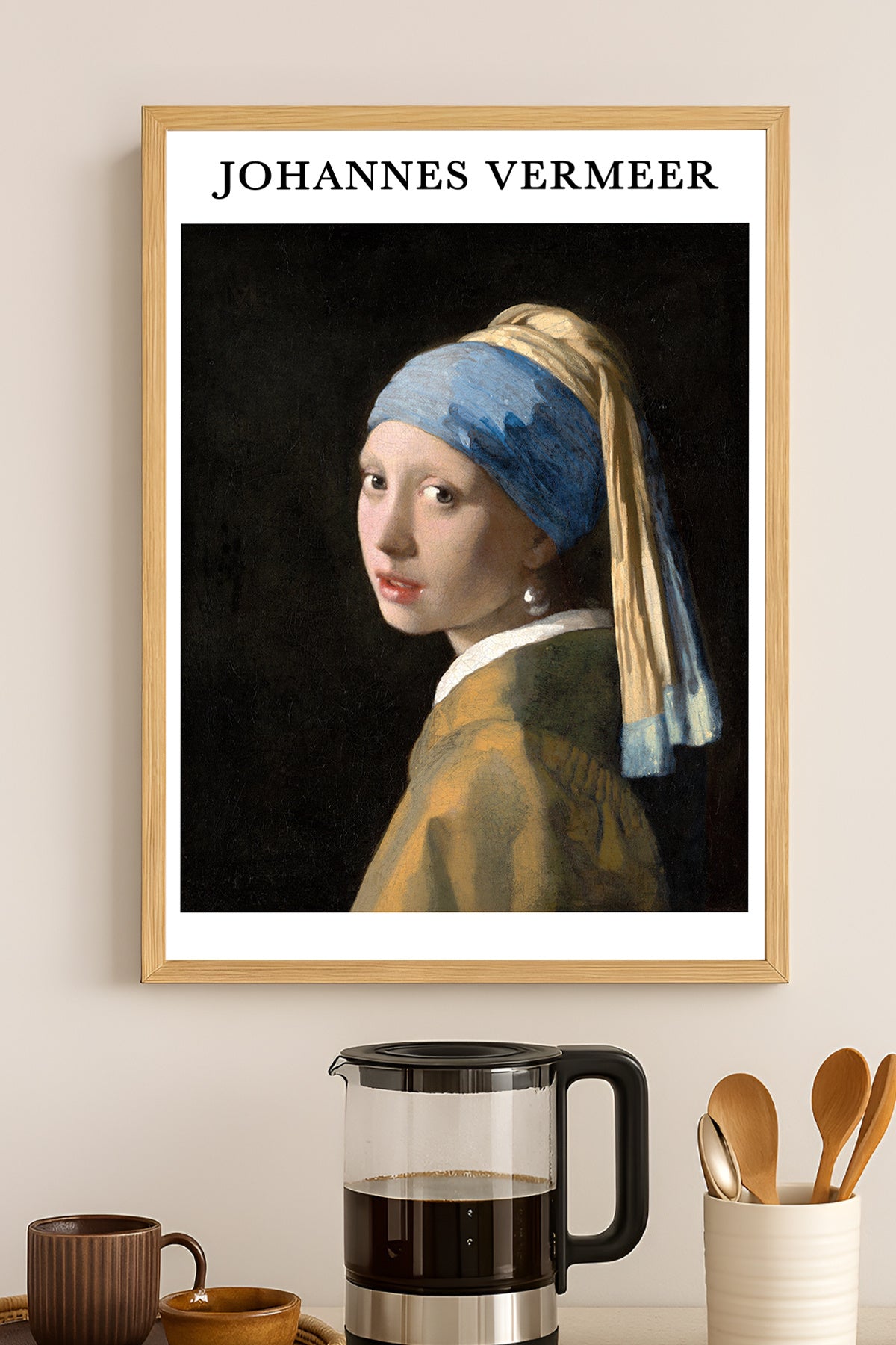 Johannes Vermeer İnci Küpeli Kız - tablo