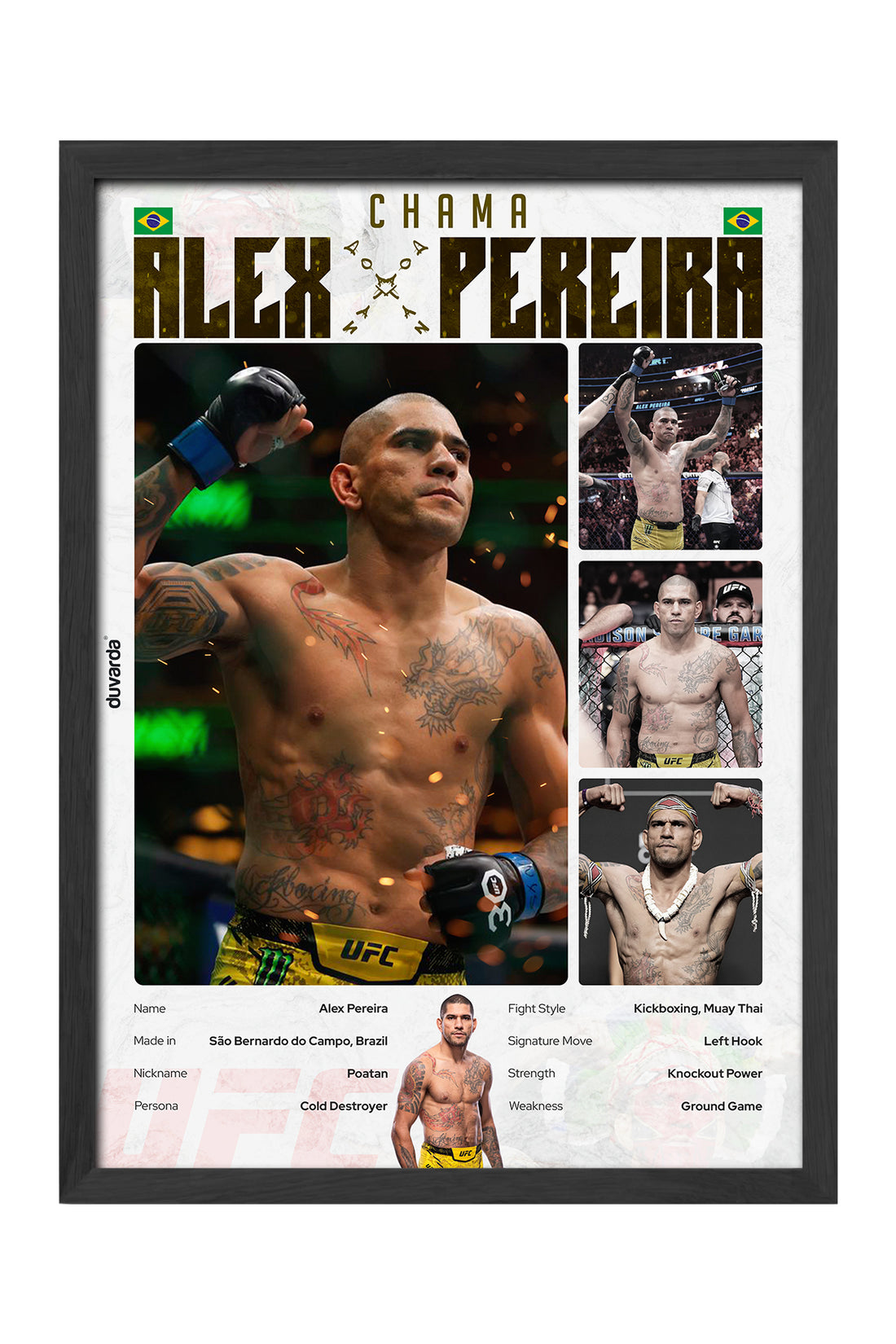 Alex Pereira UFC - tablo