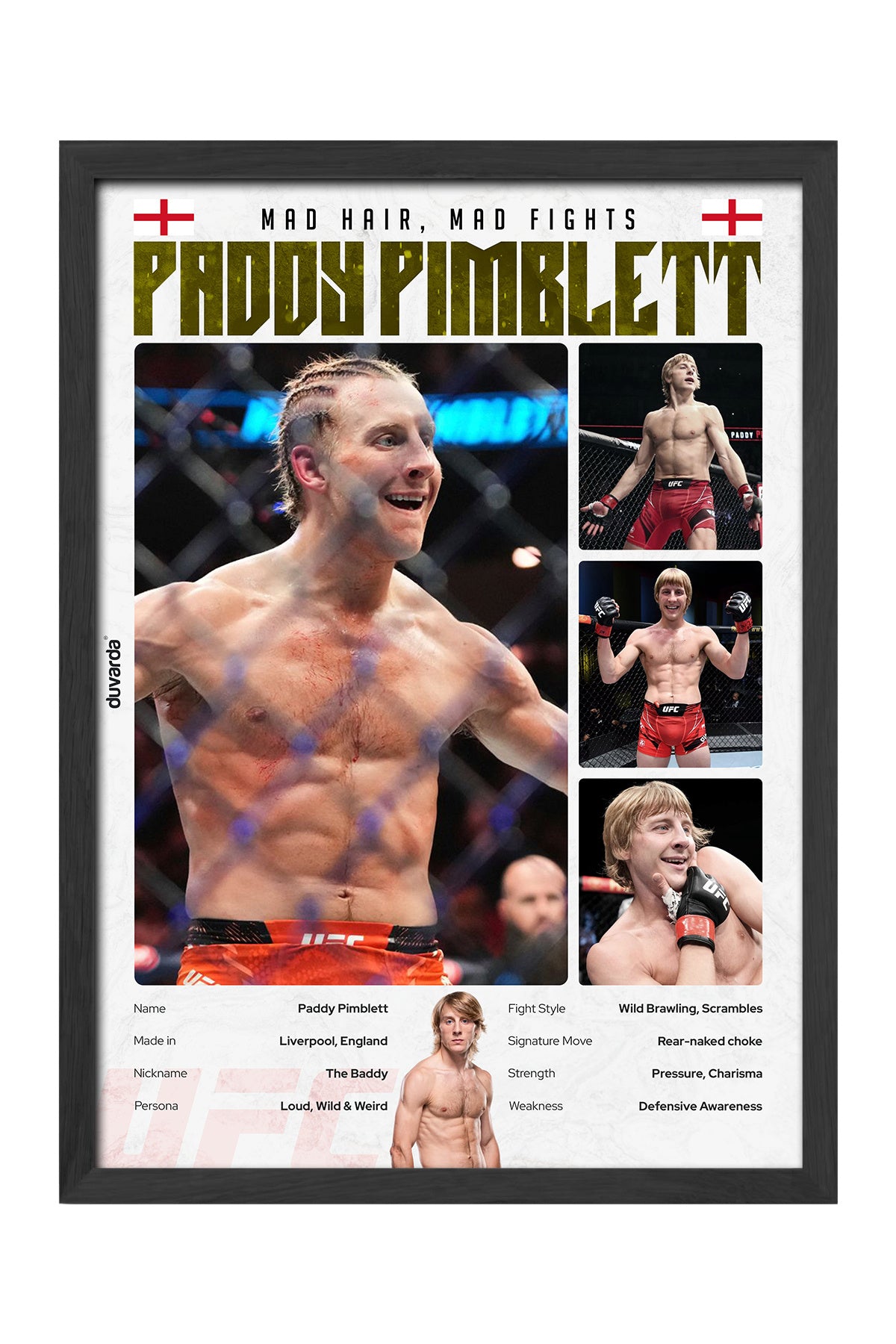 Paddy Pimblett UFC - tablo