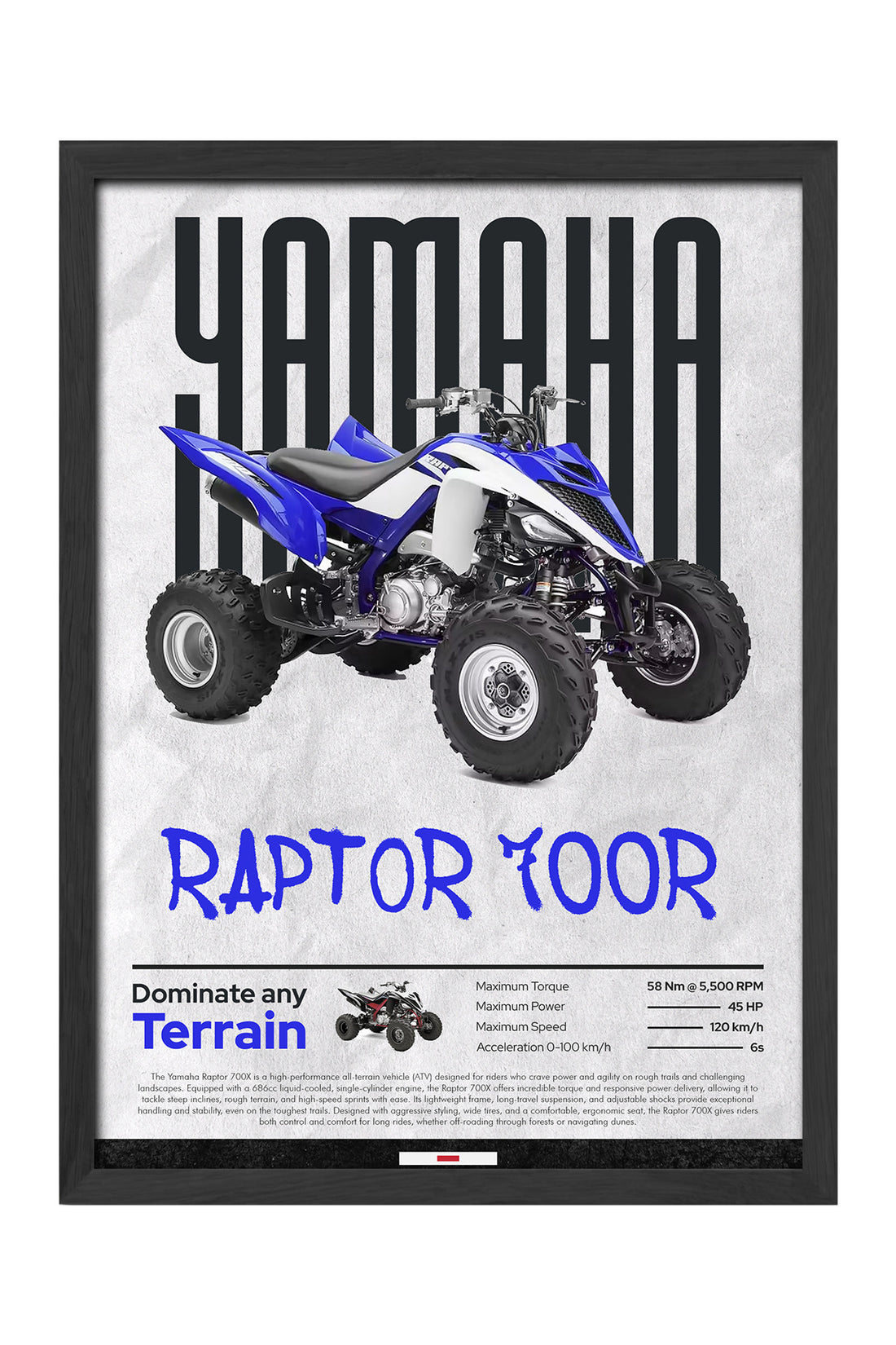 Yamaha Raptor 700R - tablo