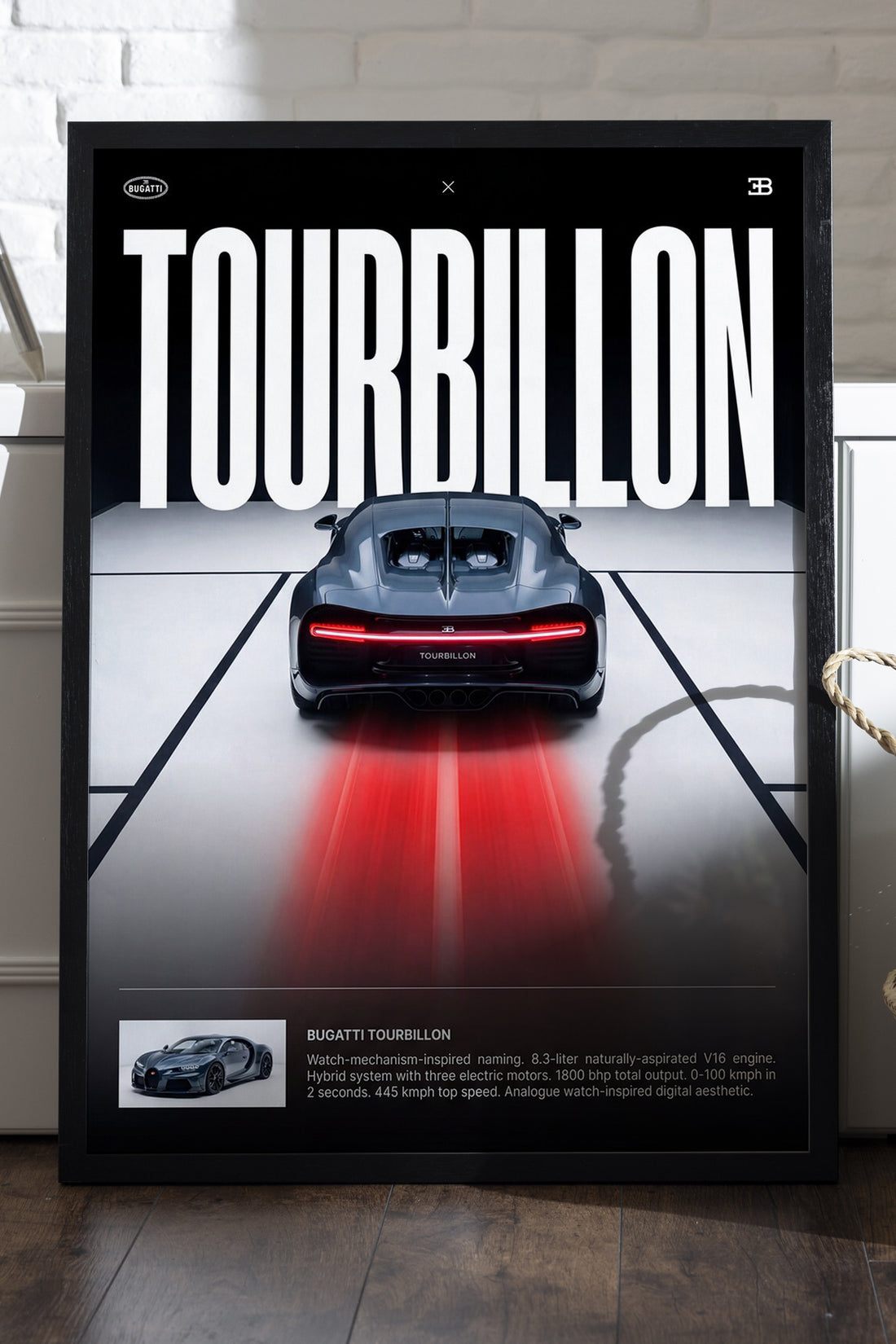 Bugatti Tourbillon - tablo