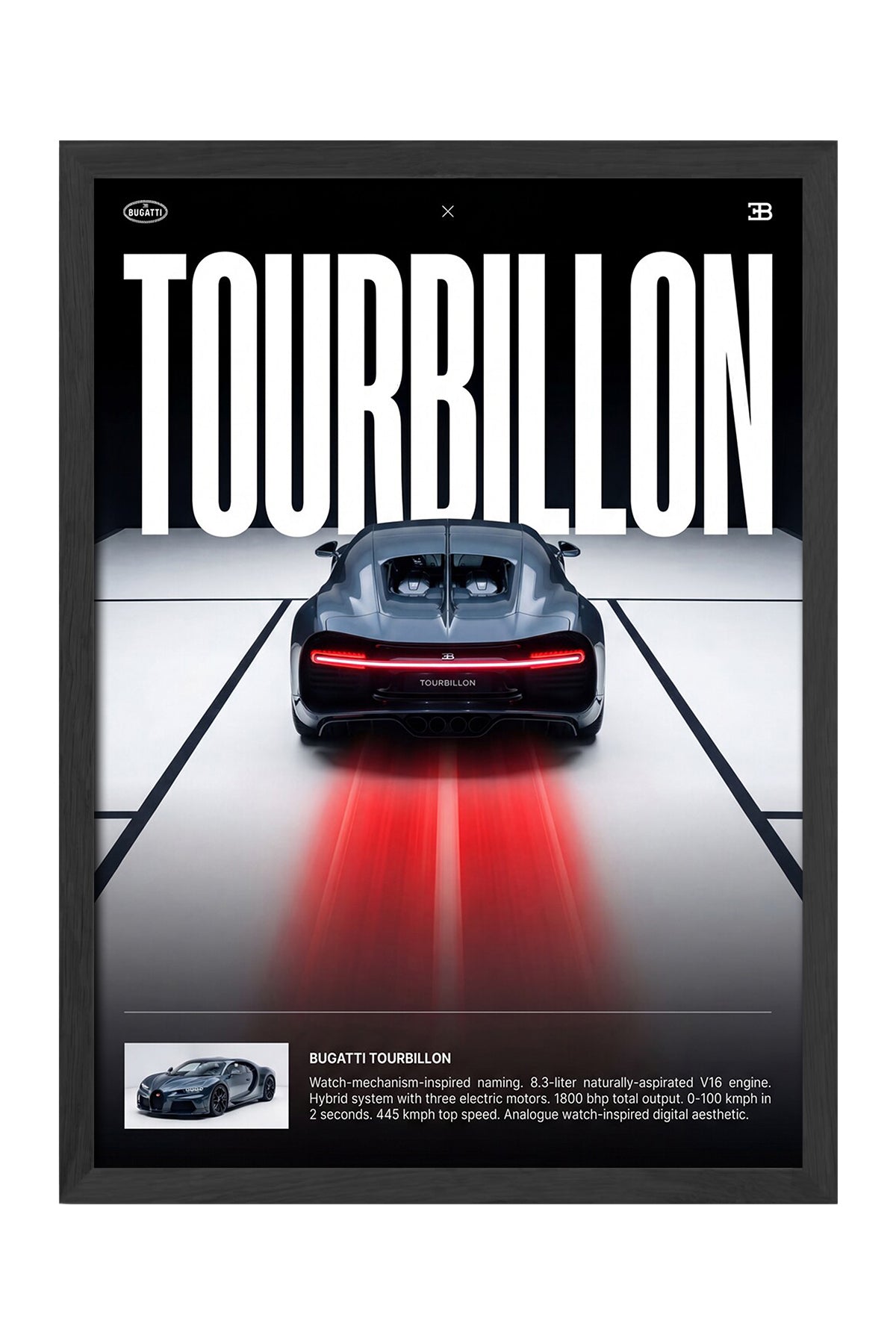 Bugatti Tourbillon - tablo