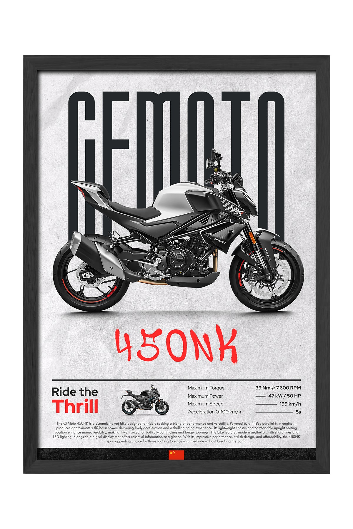 CF MOTO 450 NK - tablo