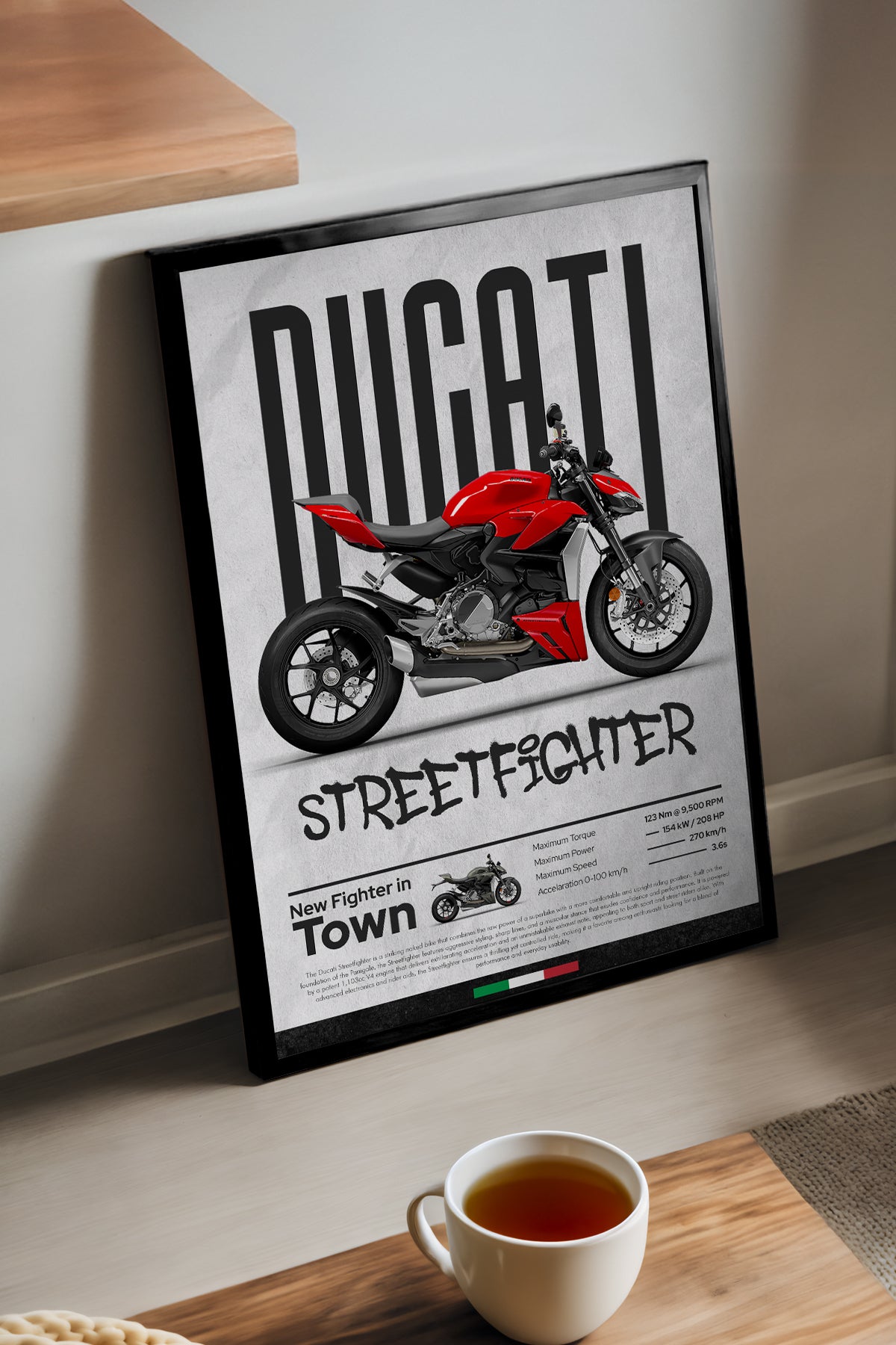 Ducati Street Fighter V4 - tablo