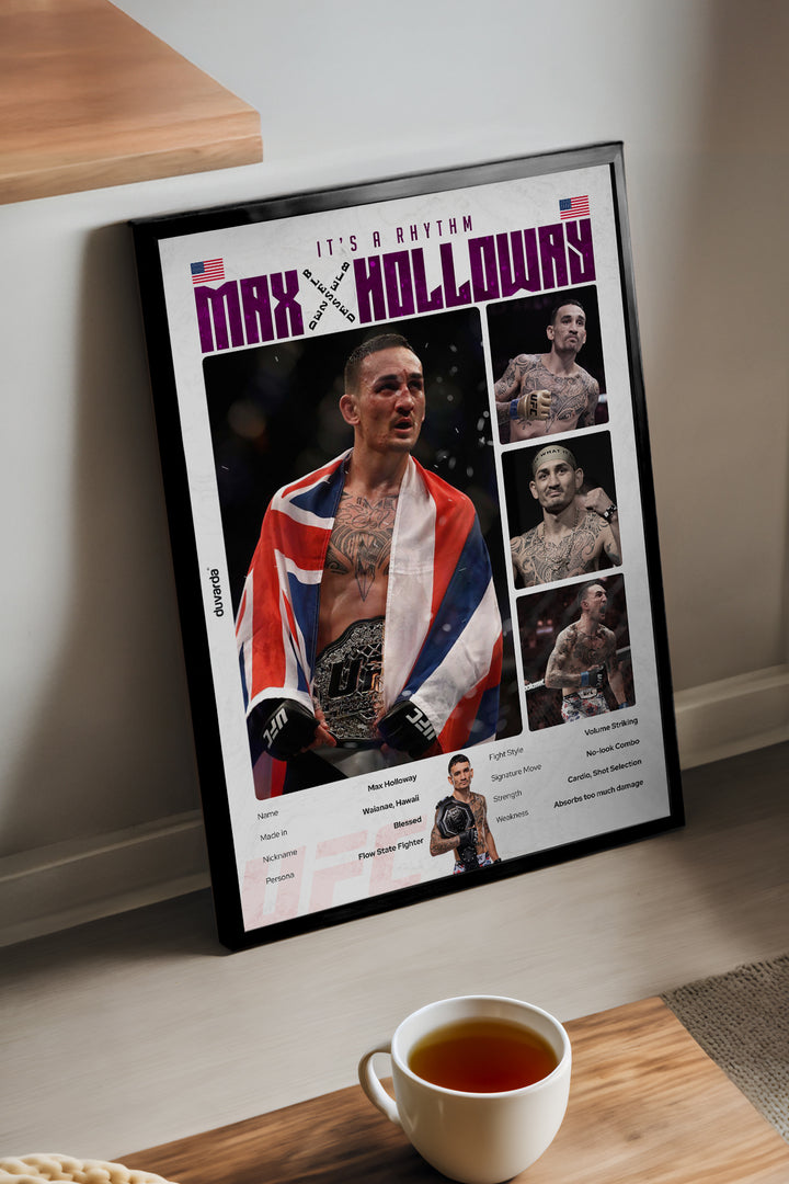 Max Holloway UFC - tablo