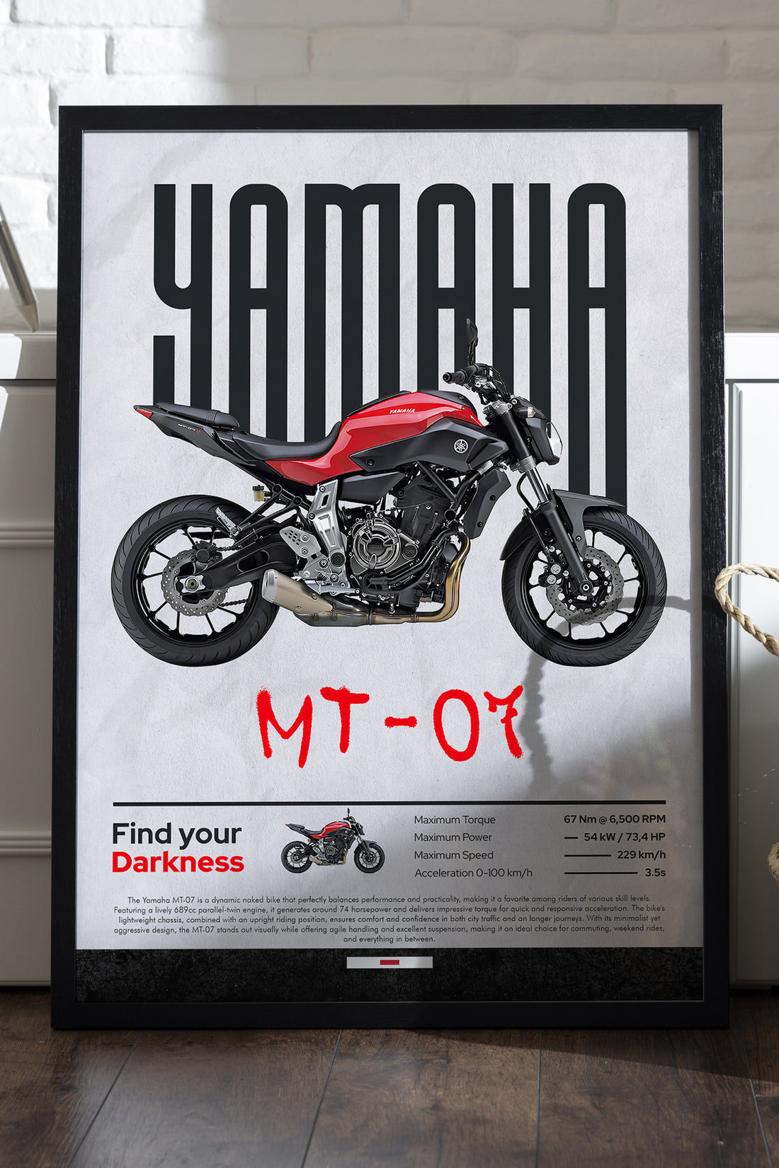 Yamaha MT-07 - tablo
