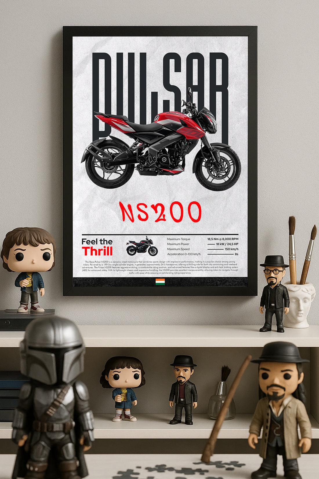 Bajaj Pulsar NS 200 Kırmızı