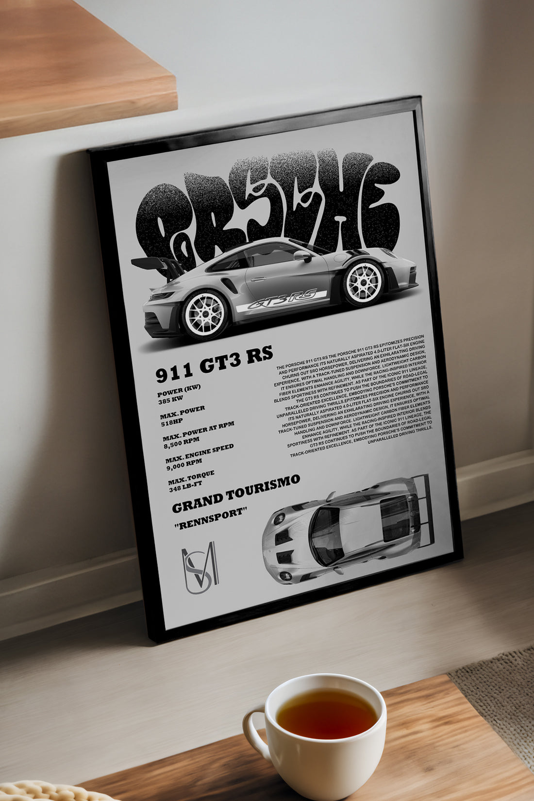 Porsche 911 GT3 RS - tablo