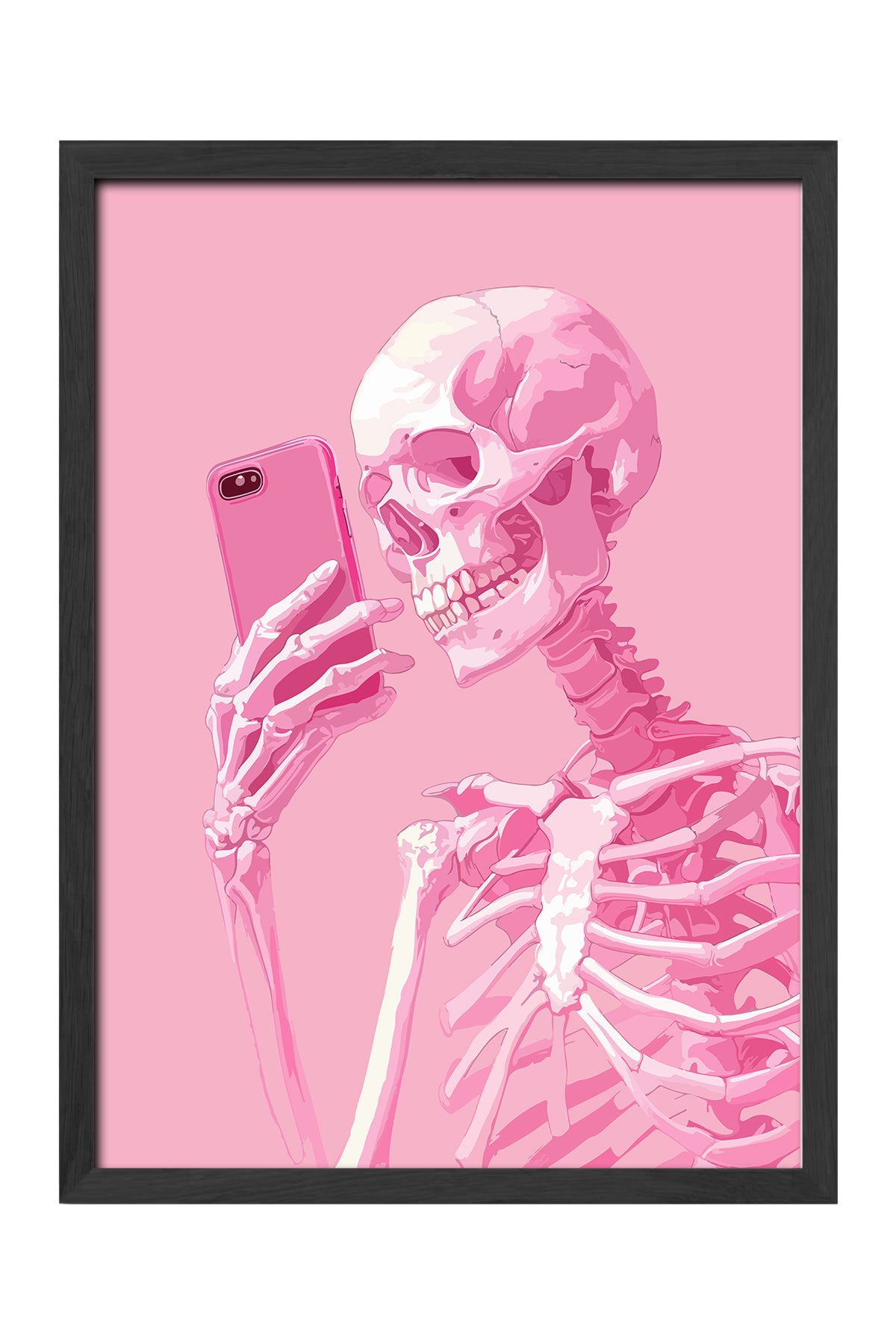 İskelet Selfie - tablo
