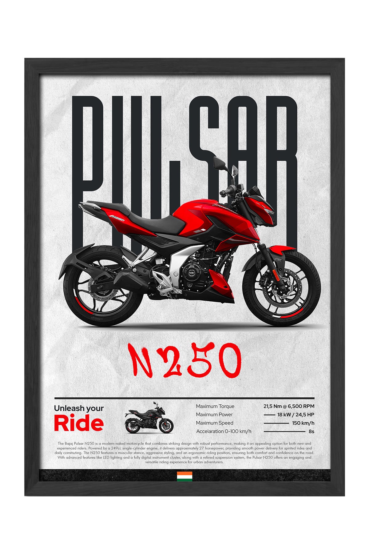 Bajaj Pulsar N 250 - tablo
