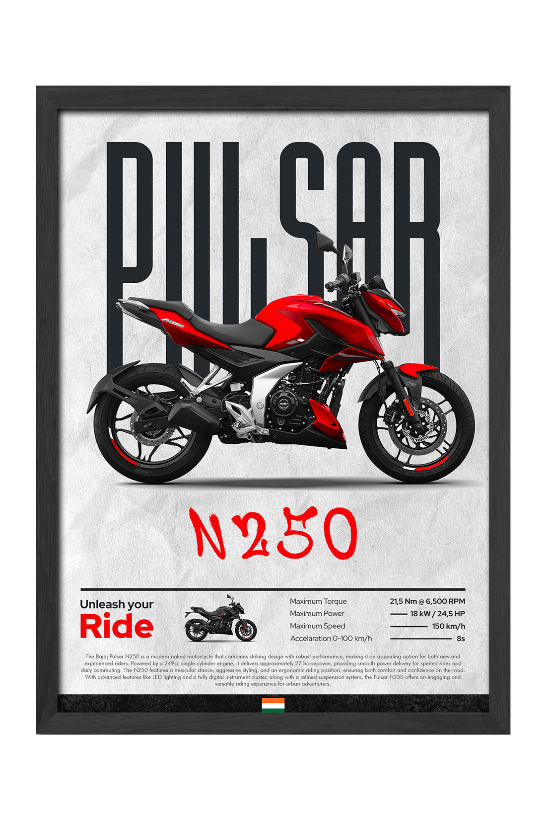 Bajaj Pulsar N 250 - tablo