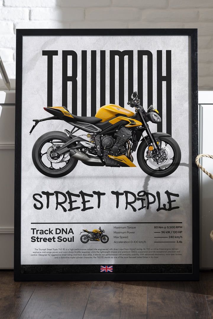 Triump Street Triple Sarı