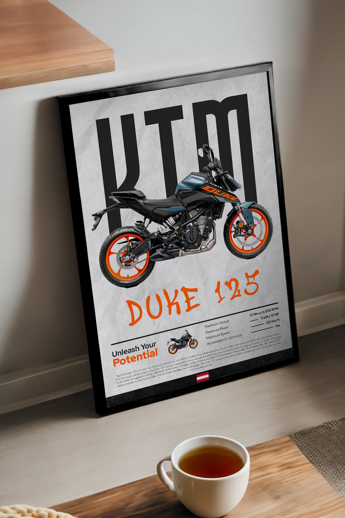 KTM Duke 125 Mavi