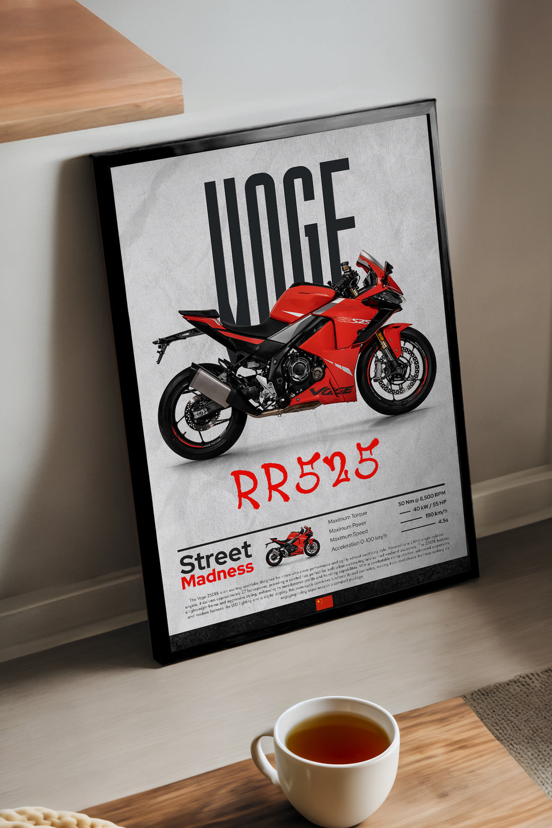 Voge RR525 - tablo