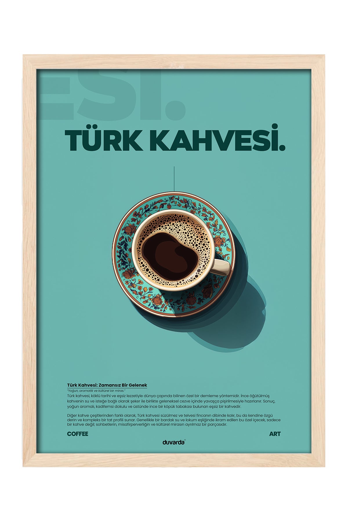 Türk Kahvesi Kahve - tablo