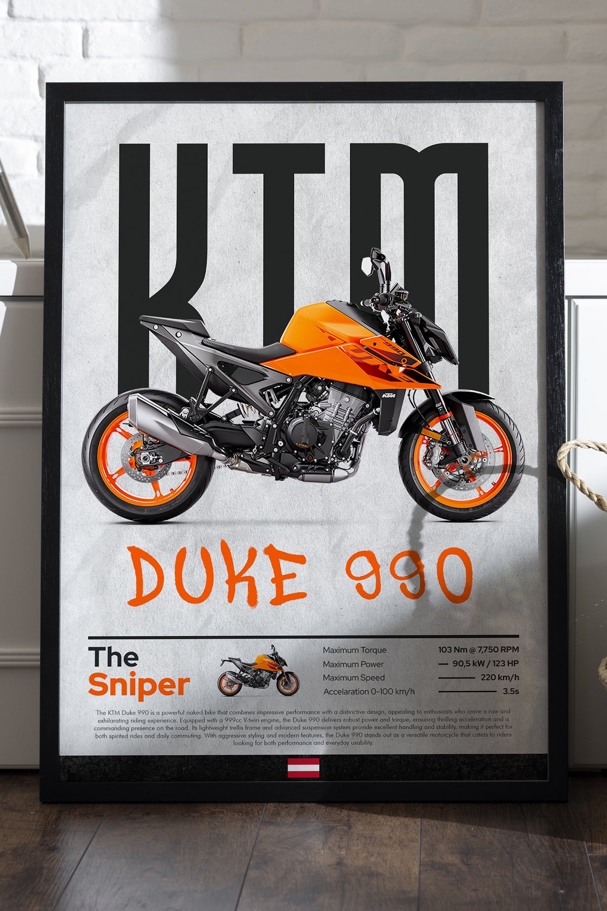 KTM Duke 990 - tablo