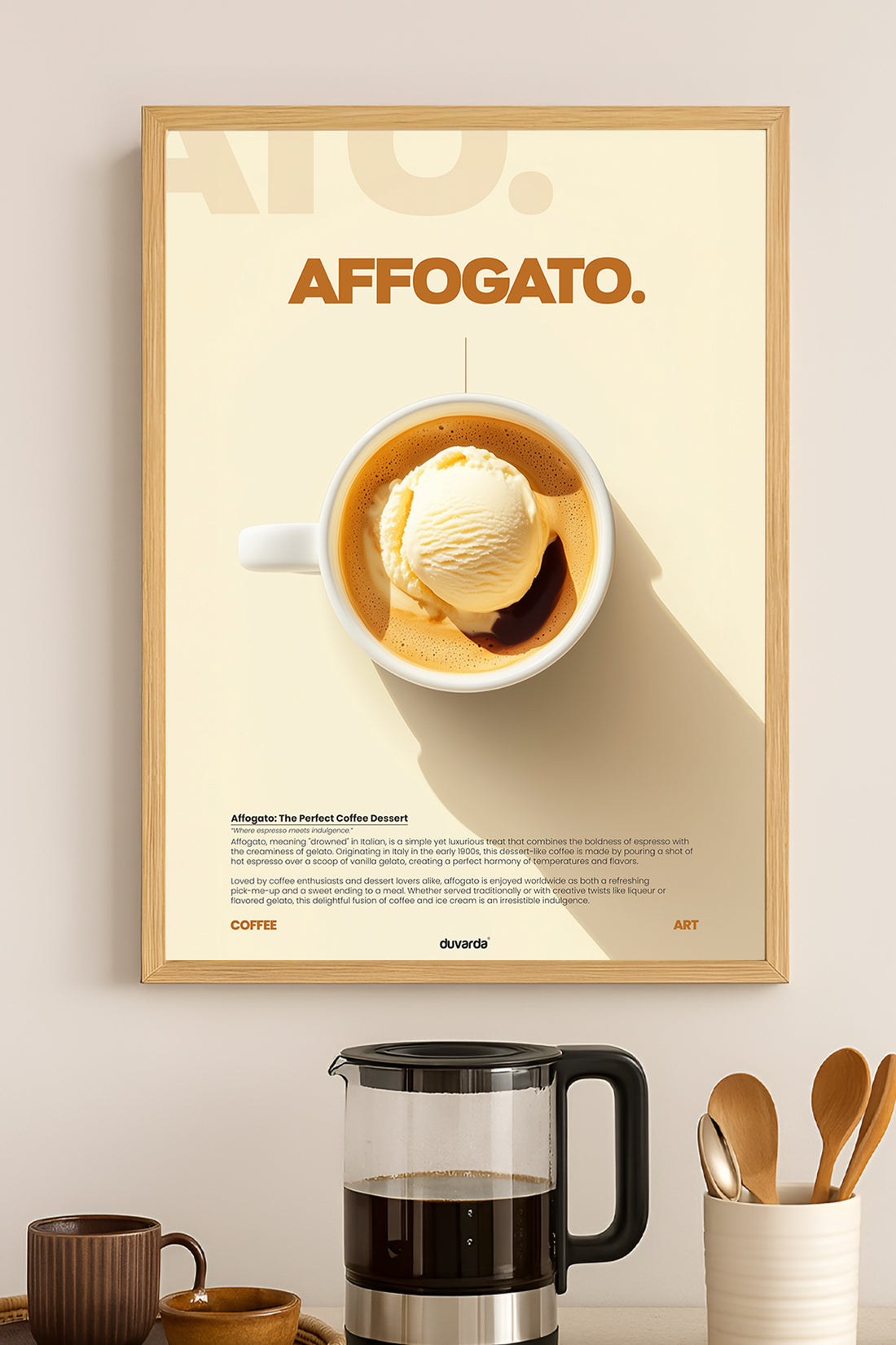 Affogato Kahve - tablo