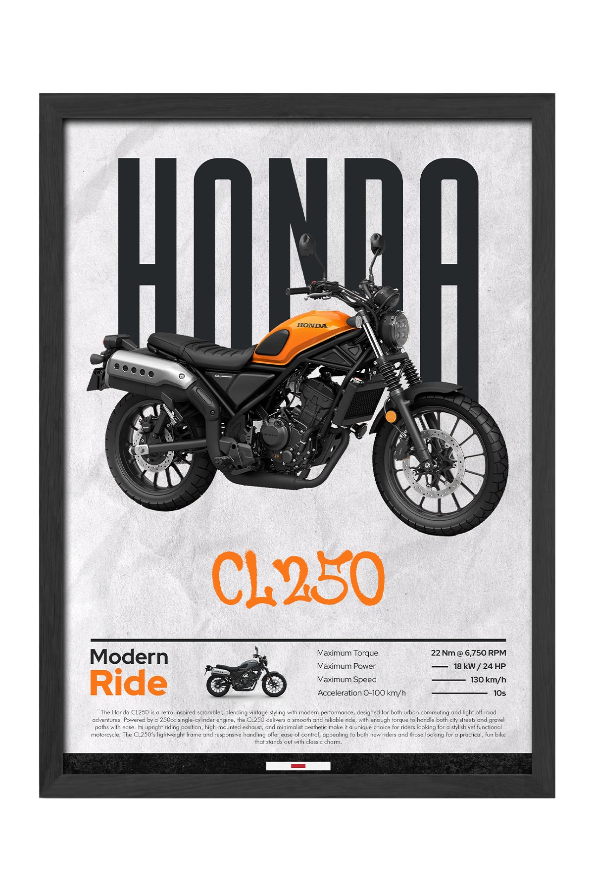 Honda CL 250 Turuncu