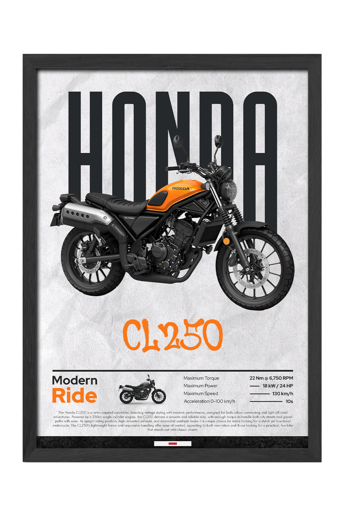 Honda CL 250 Turuncu