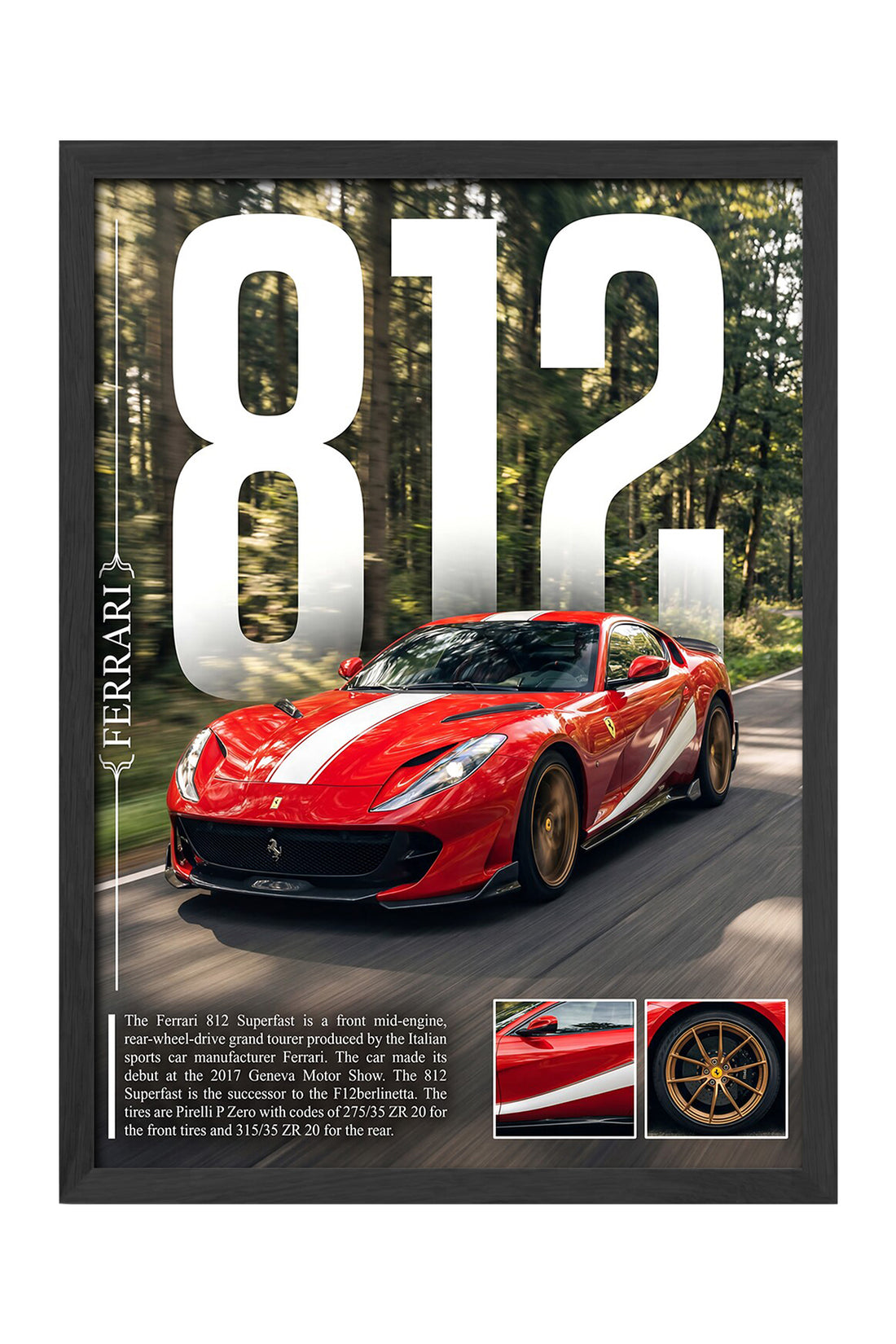 Ferrari 821 Competizione - tablo