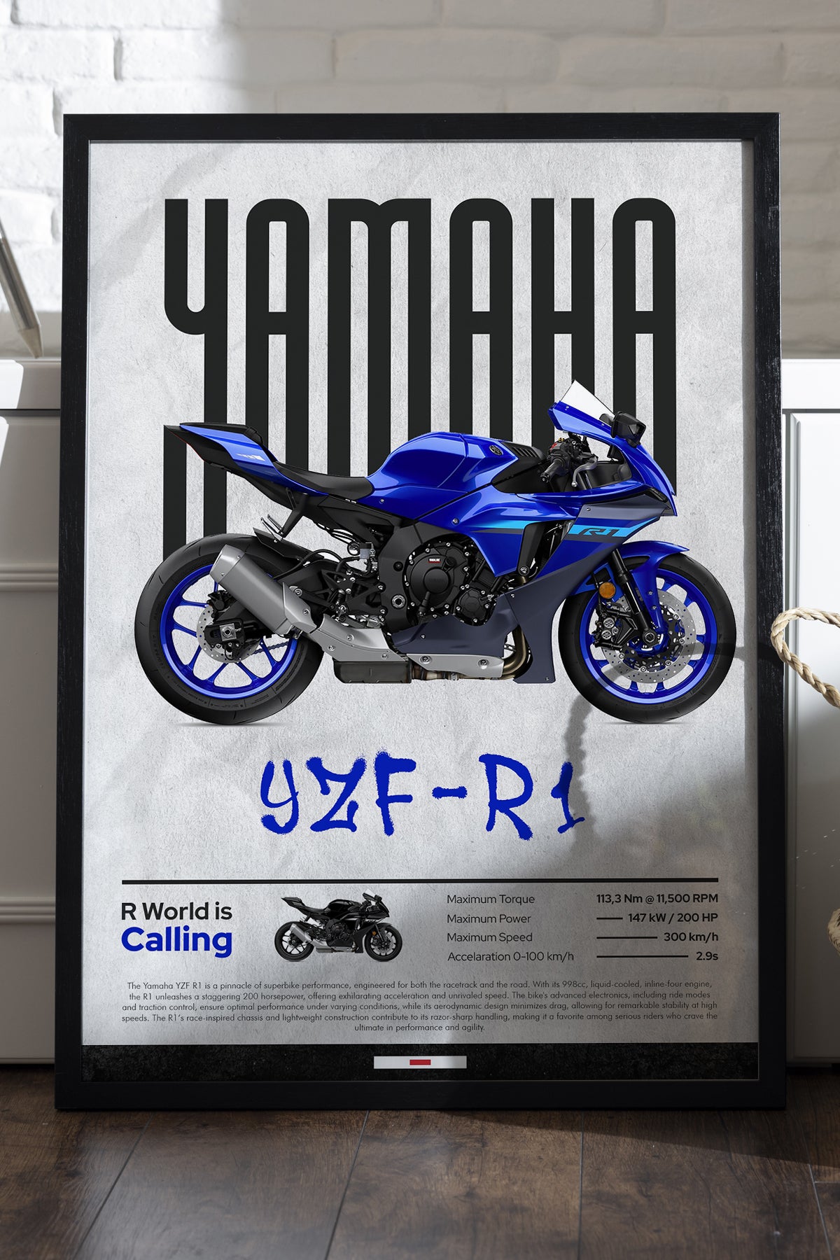 Yamaha YZF R1 Mavi