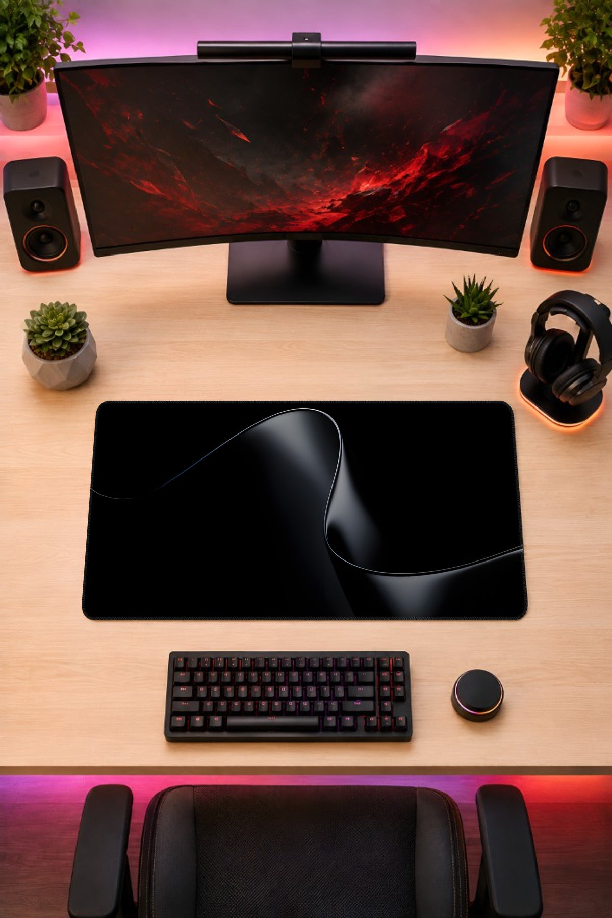 Black Wave - mousepad