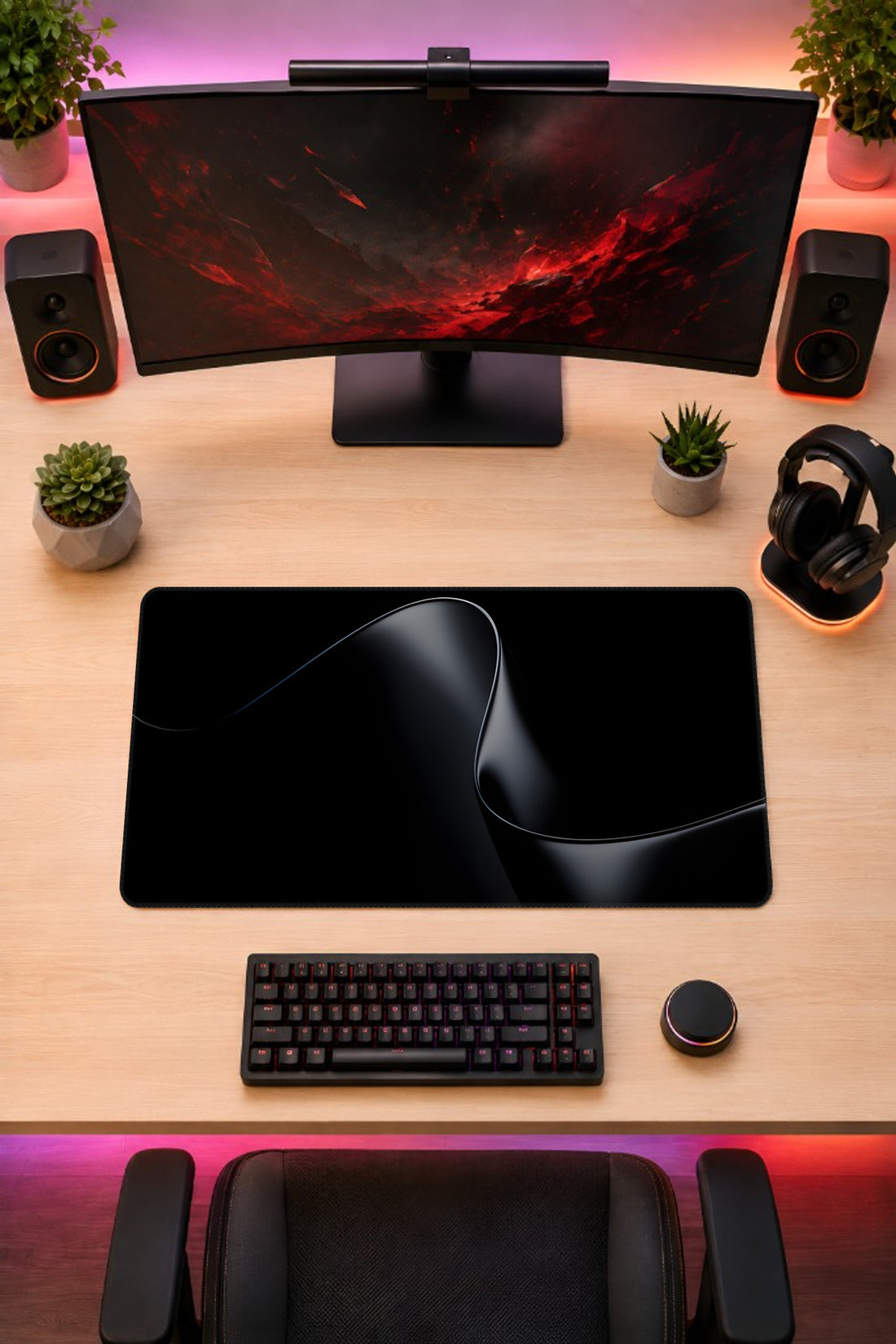 Black Wave - mousepad