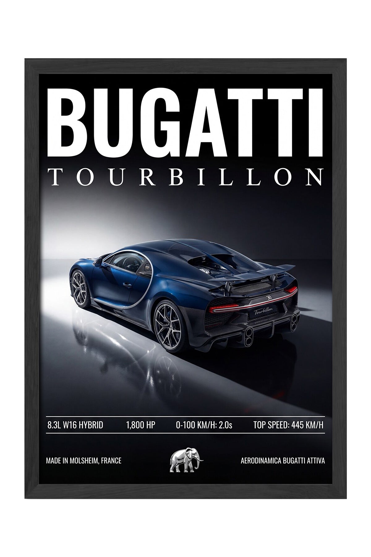 Bugatti Tourbillon - tablo