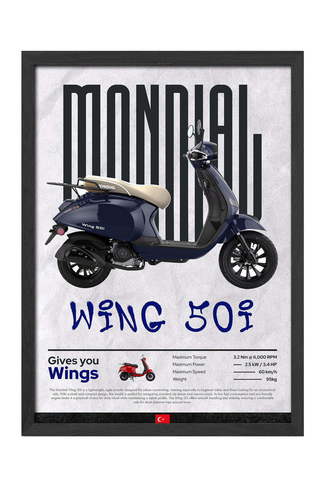 Mondial Wing 50i Mavi