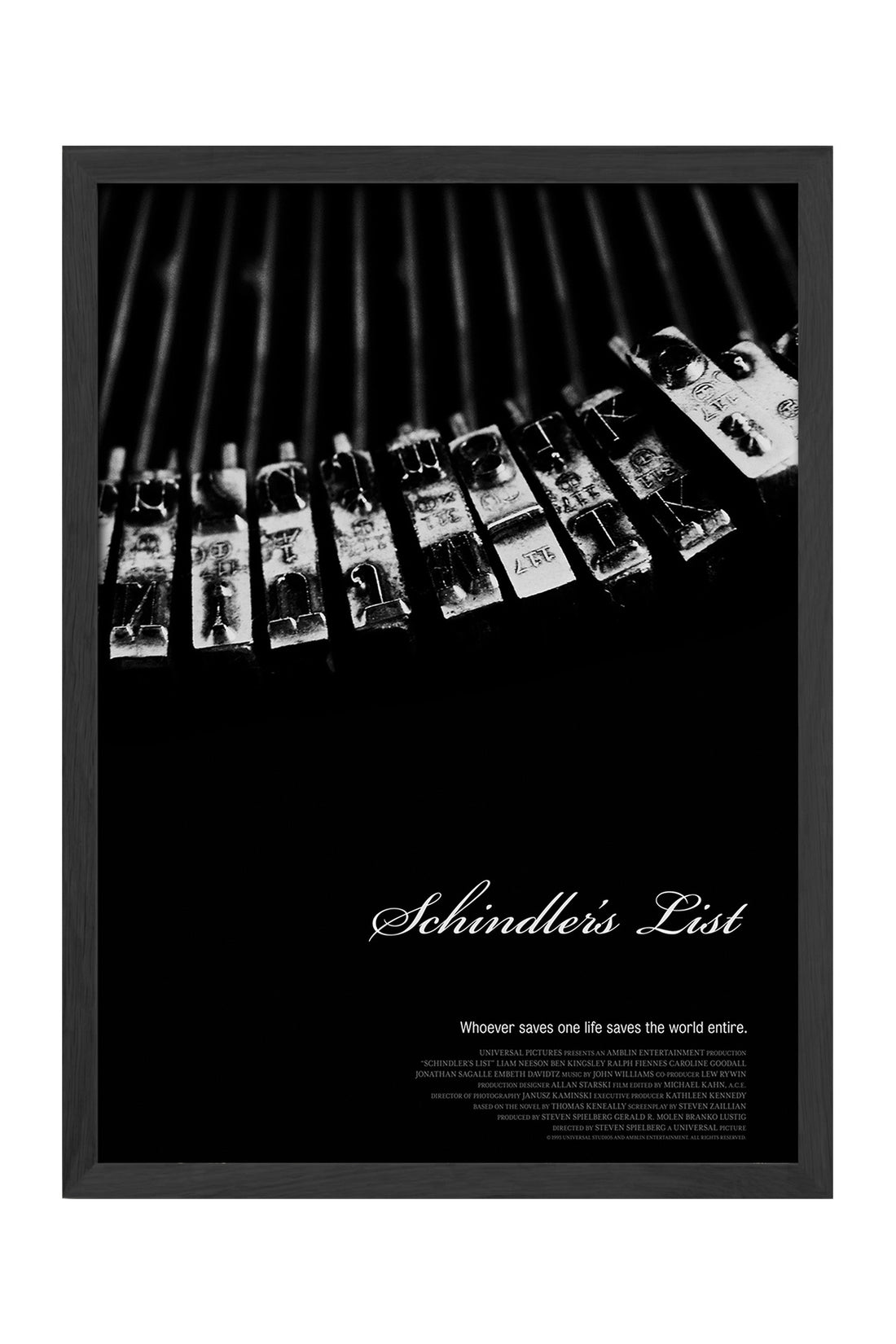 Schindler's List - tablo
