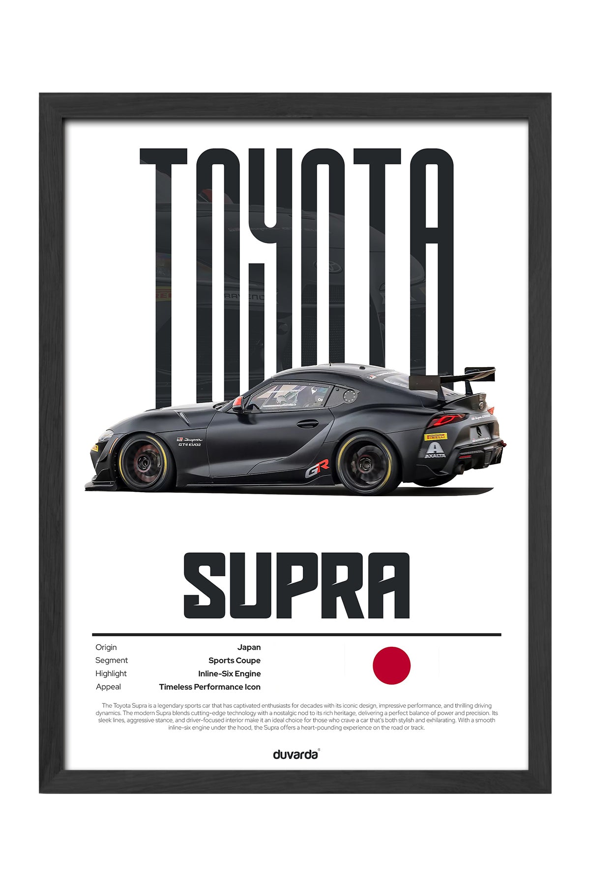 Toyota Supra Araba - tablo