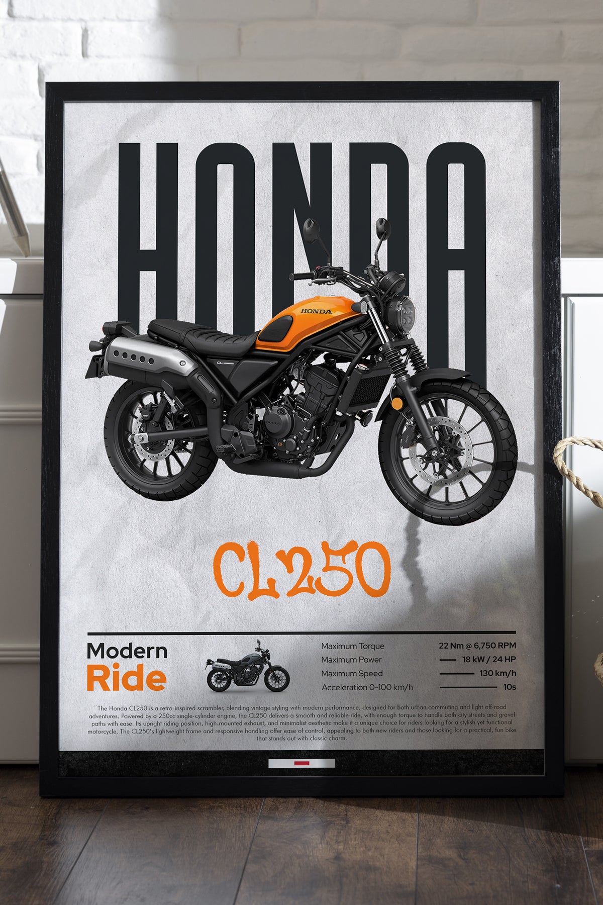Honda CL 250 Turuncu
