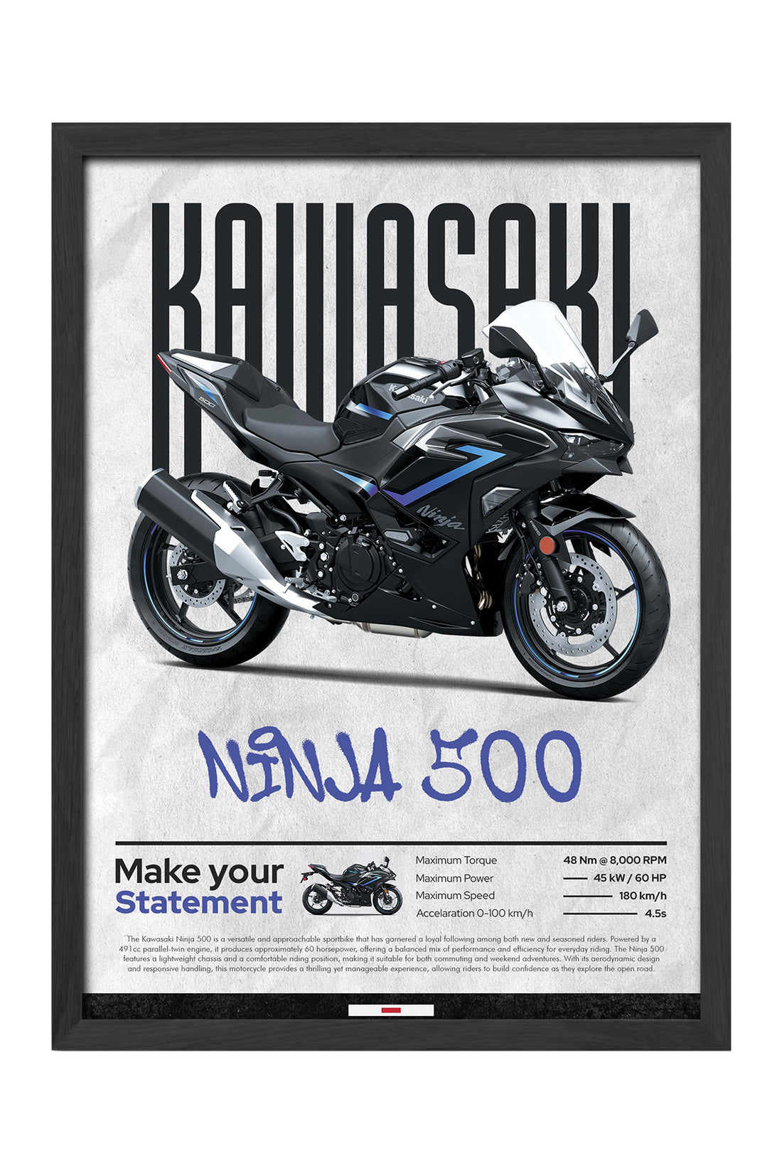 Kawasaki Ninja 500 - tablo