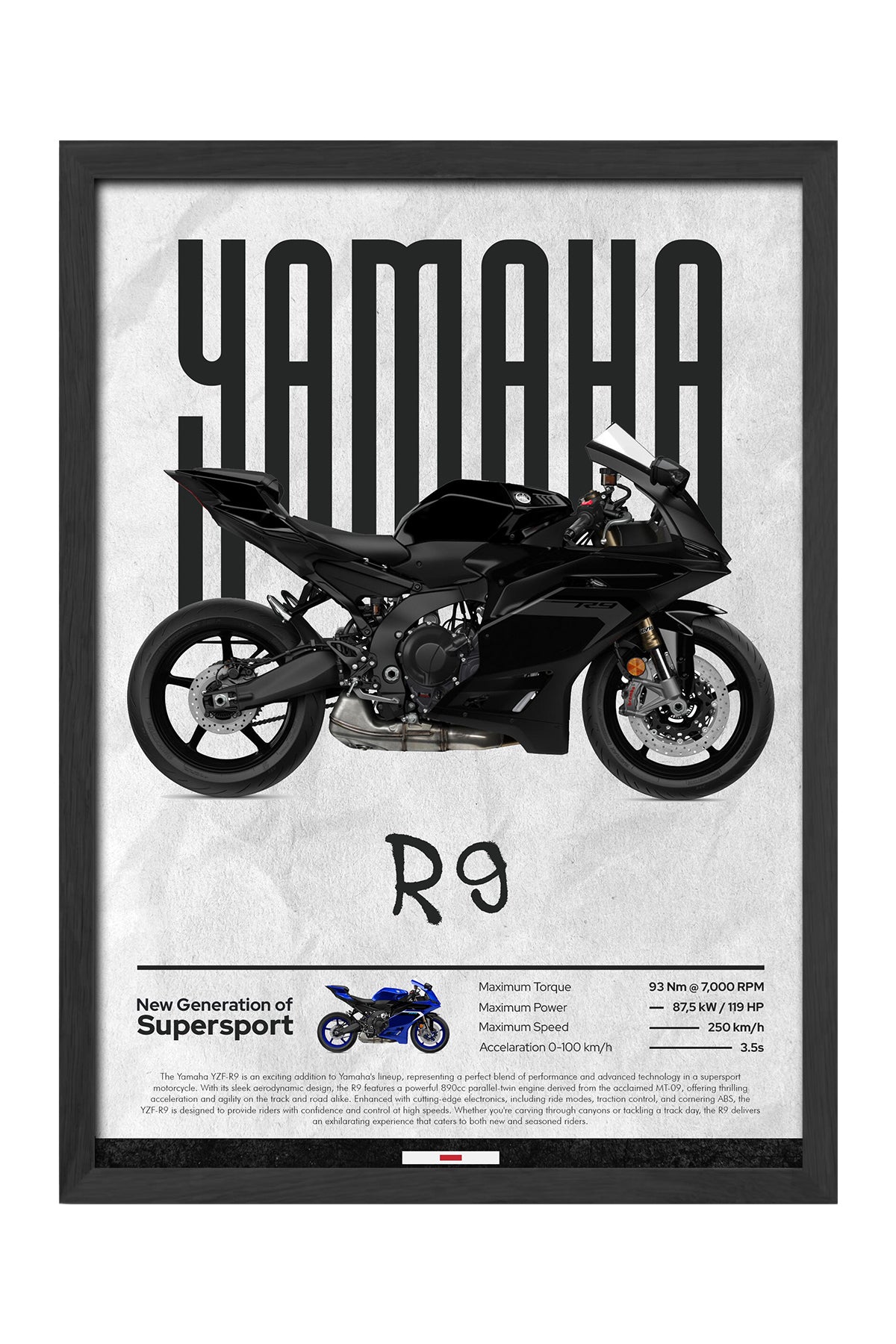 Yamaha R9 Siyah