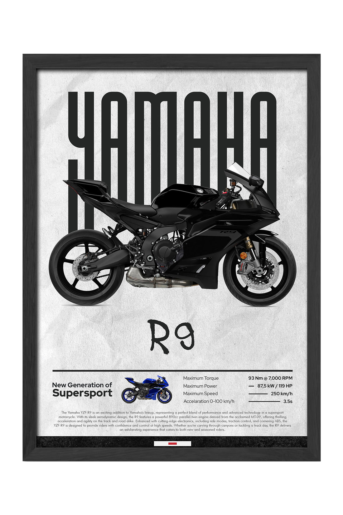 Yamaha R9 Siyah