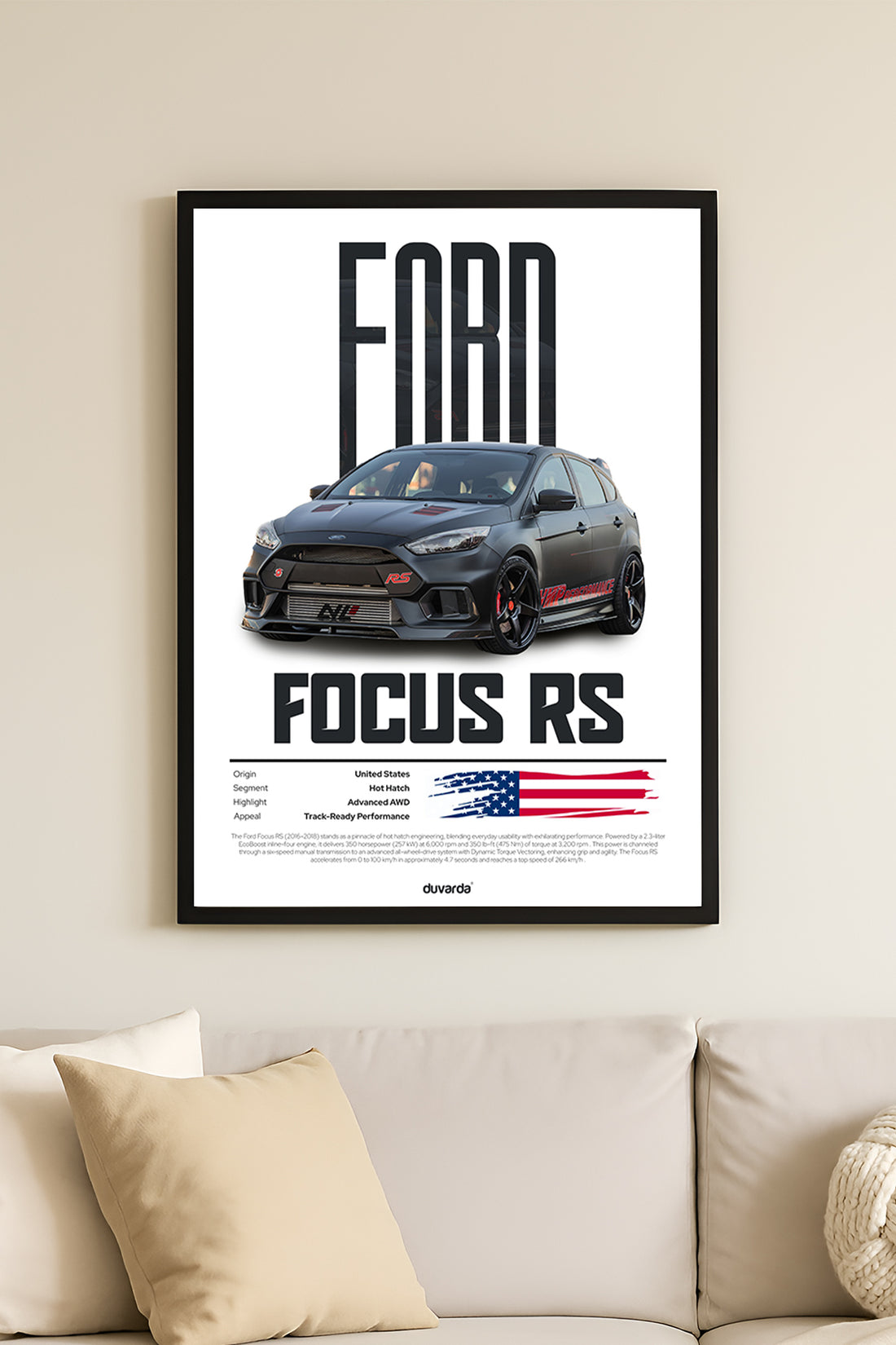 Ford Focus Rs Araba - tablo