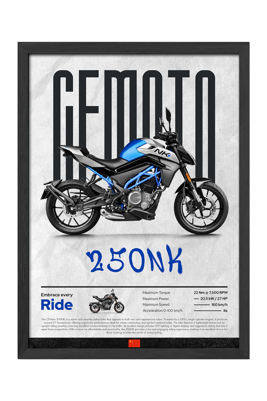 CFMOTO 250 NK Mavi