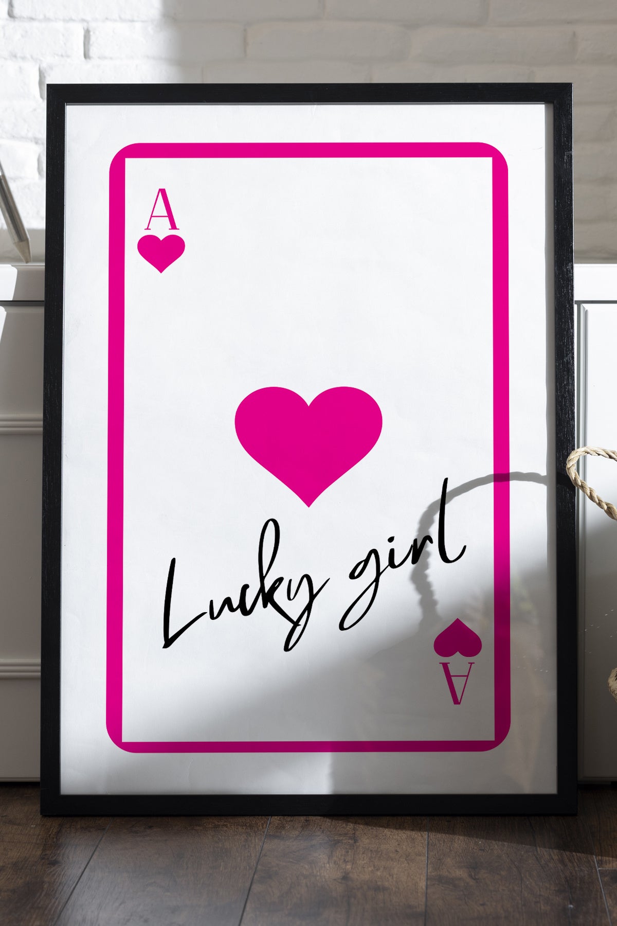 Lucky Girl Oyun Kartı - tablo