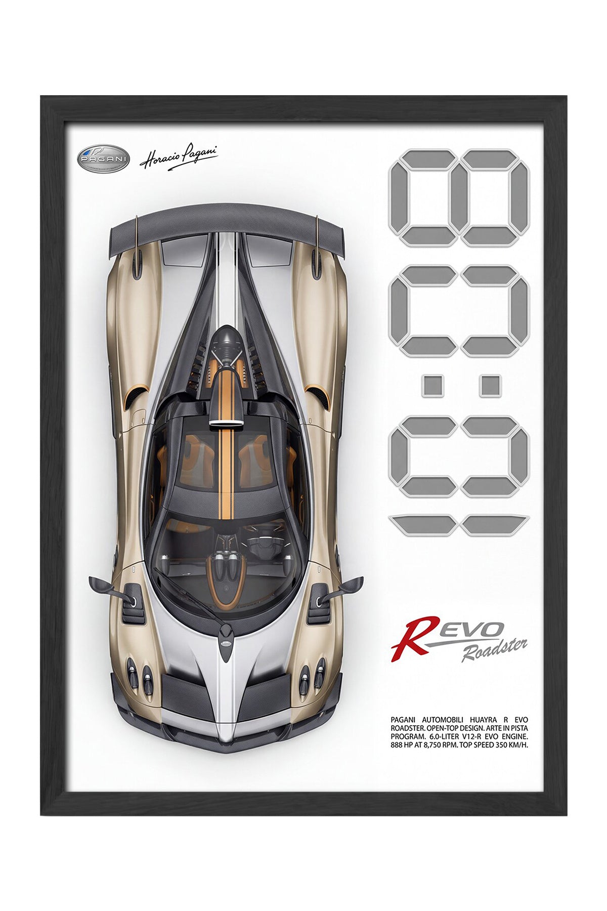 Revo Roadster - tablo
