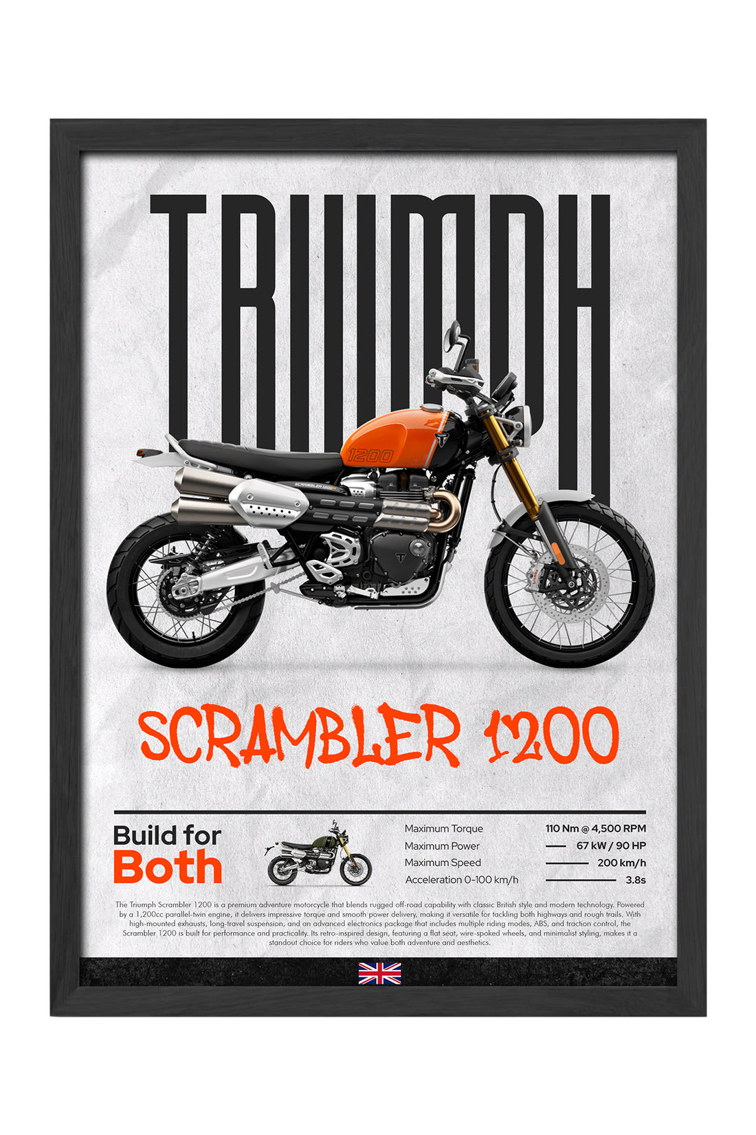 Triumph Scrambler 1200 - tablo