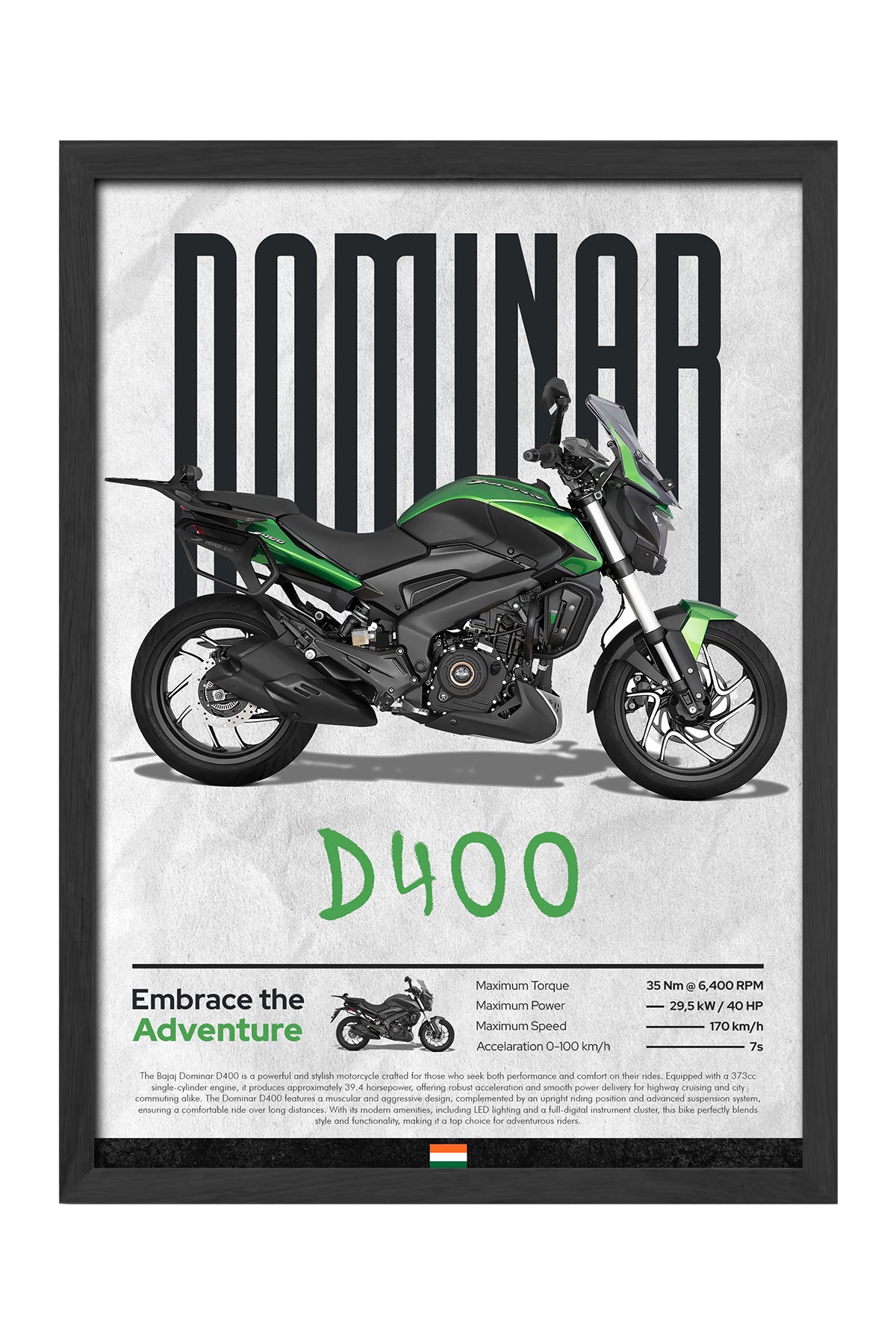 Bajaj Dominar 400 Yeşil