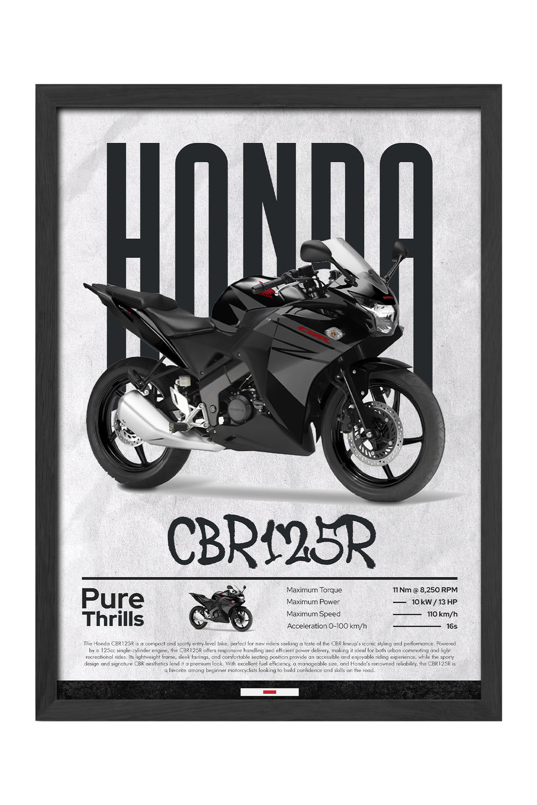 Honda CBR 125R Siyah