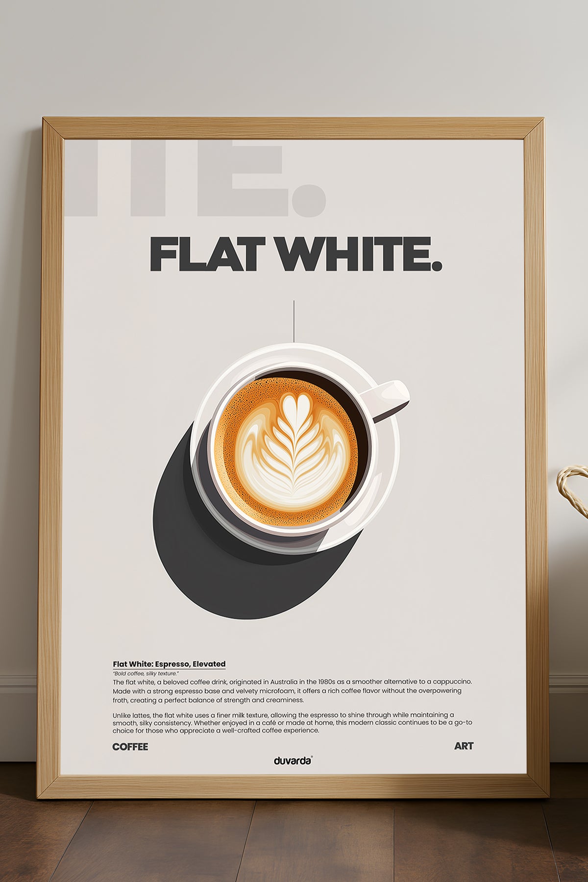 Flat White Kahve - tablo