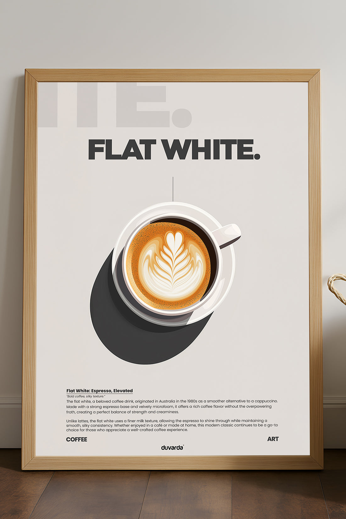 Flat White Kahve - tablo