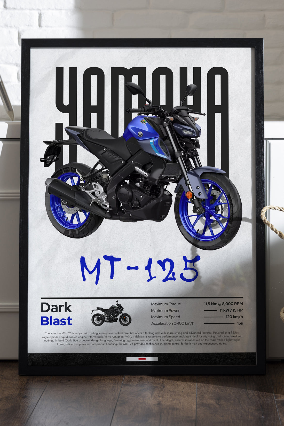 Yamaha MT-125 - tablo
