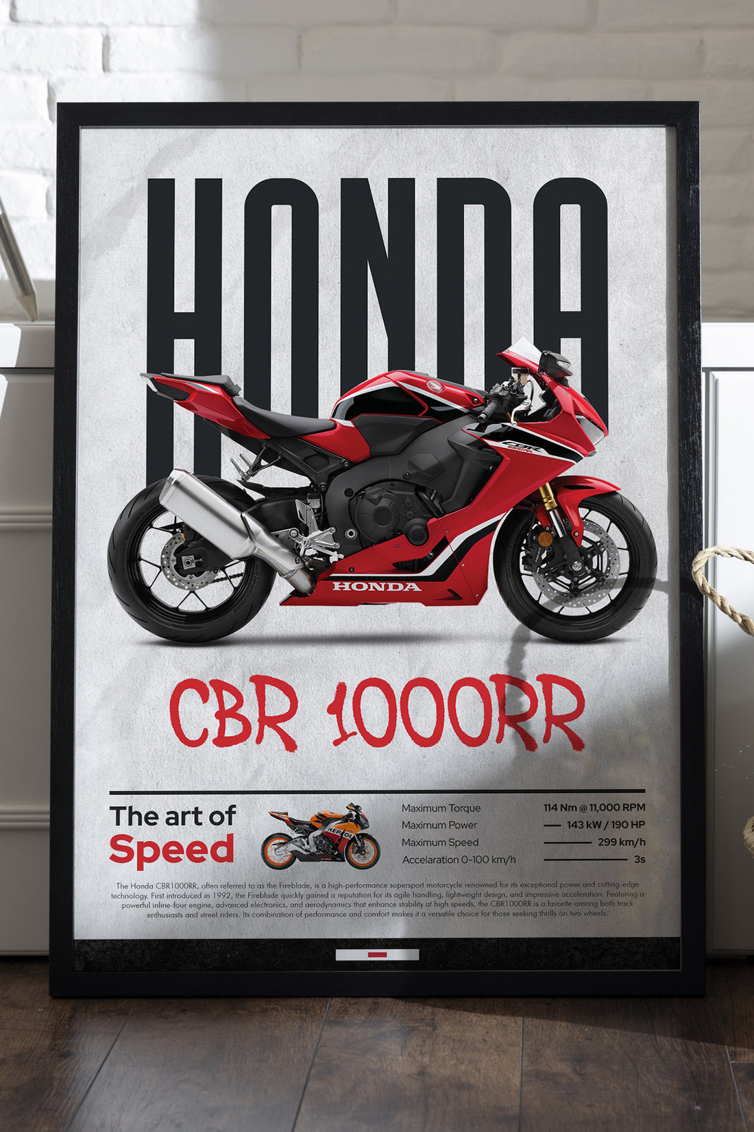 Honda CBR 1000RR - tablo