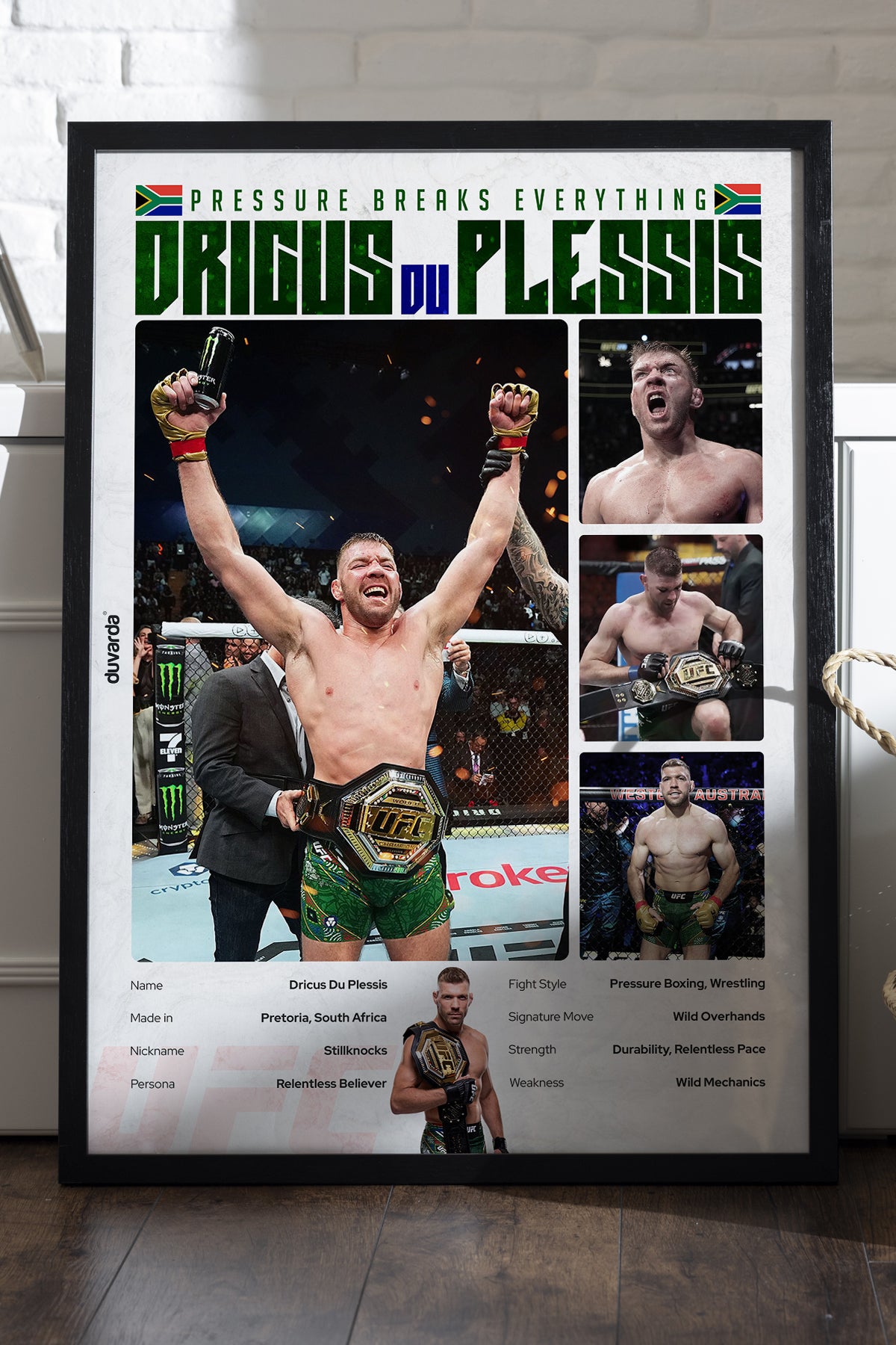 Dricus du Plessis UFC - tablo