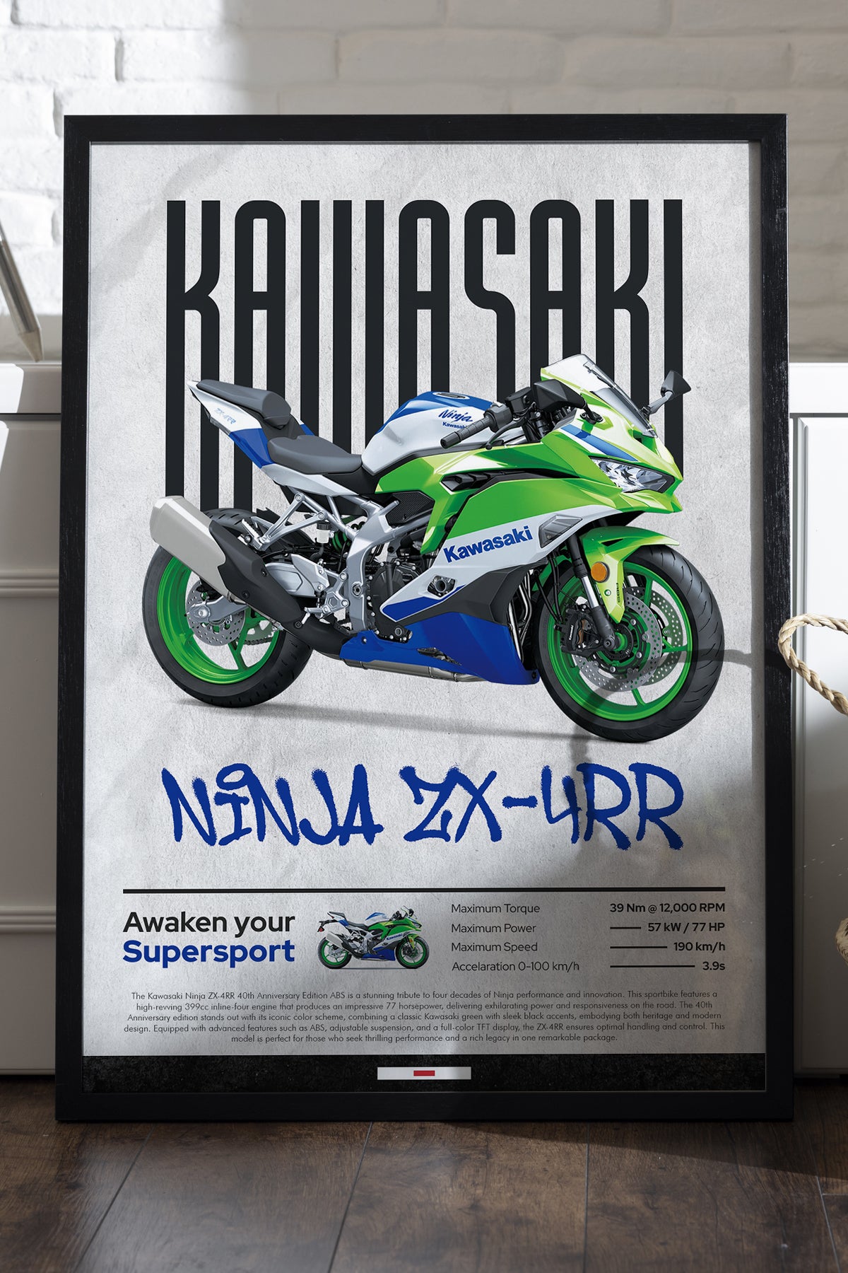 Kawasaki Ninja ZX-4 RR - tablo